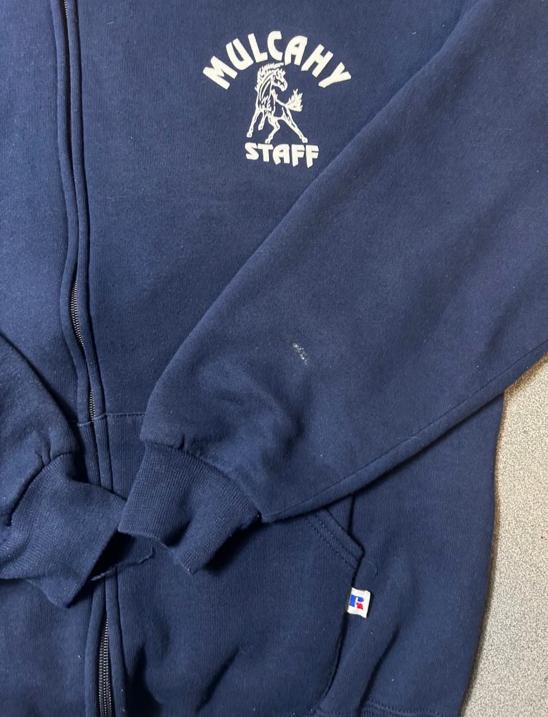 러셀 90s 네이비 후드집업 상품이미지3