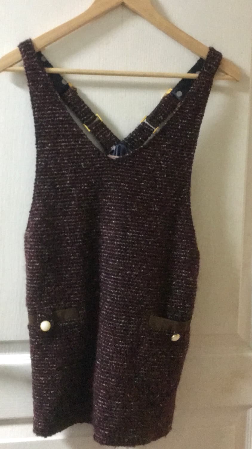 resoneck 데드스탁 트위드 멜빵 원피스 라떼갸루 오네갸루 히메갸루 상품이미지1