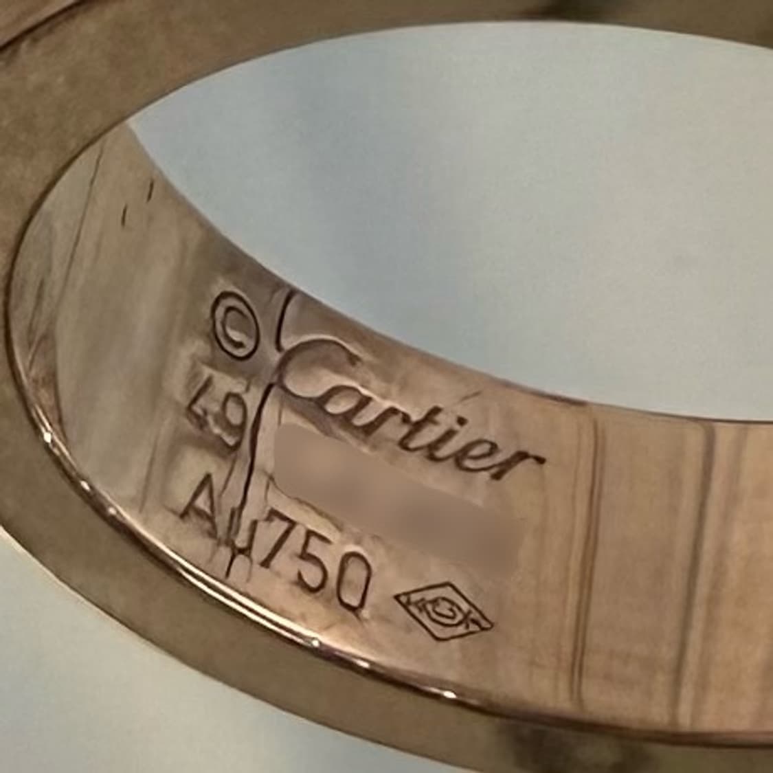 [정품] 까르띠에 다이아 3P 러브밴드 링 49호 B4087500 상품이미지5