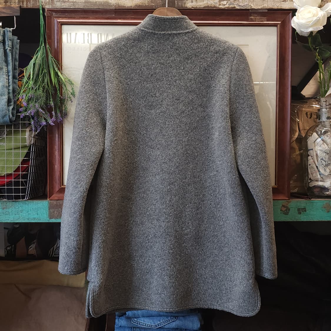 90s 기스바인 프렌치 울 니트 코트 오스트리아 티롤 코트 헤비울 컨트리 상품이미지2