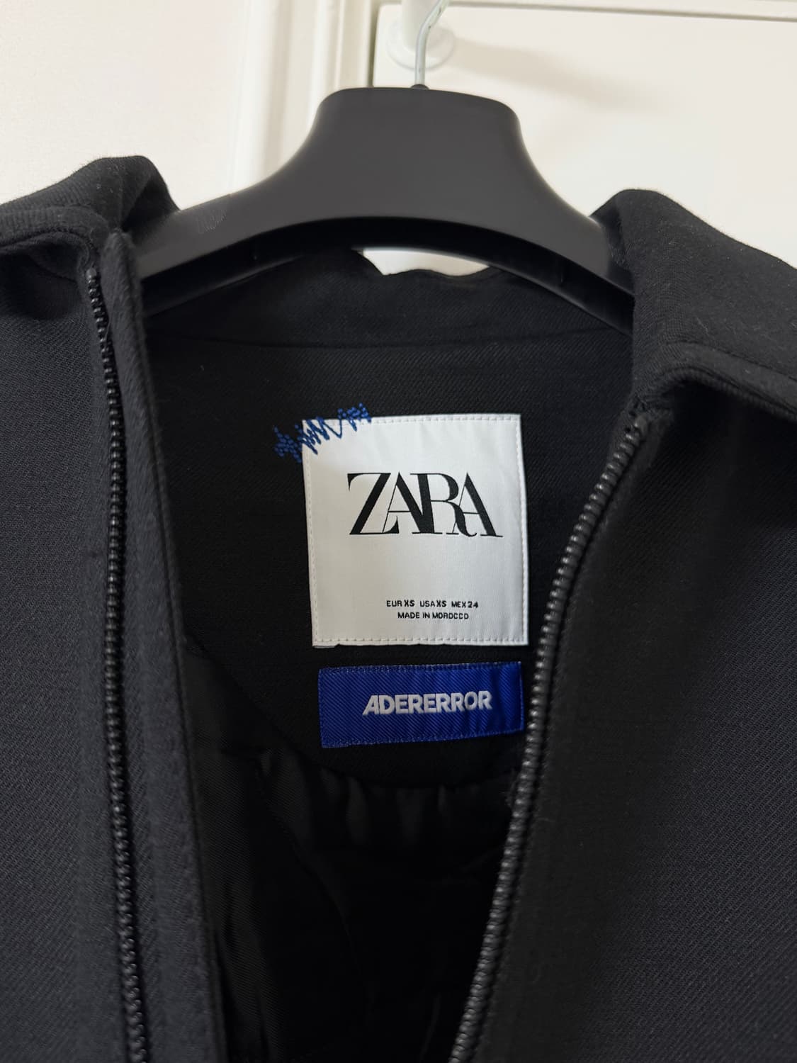 자라 x 아더에러 오버사이즈 칼라 봄버 자켓 블랙 xs 상품이미지5