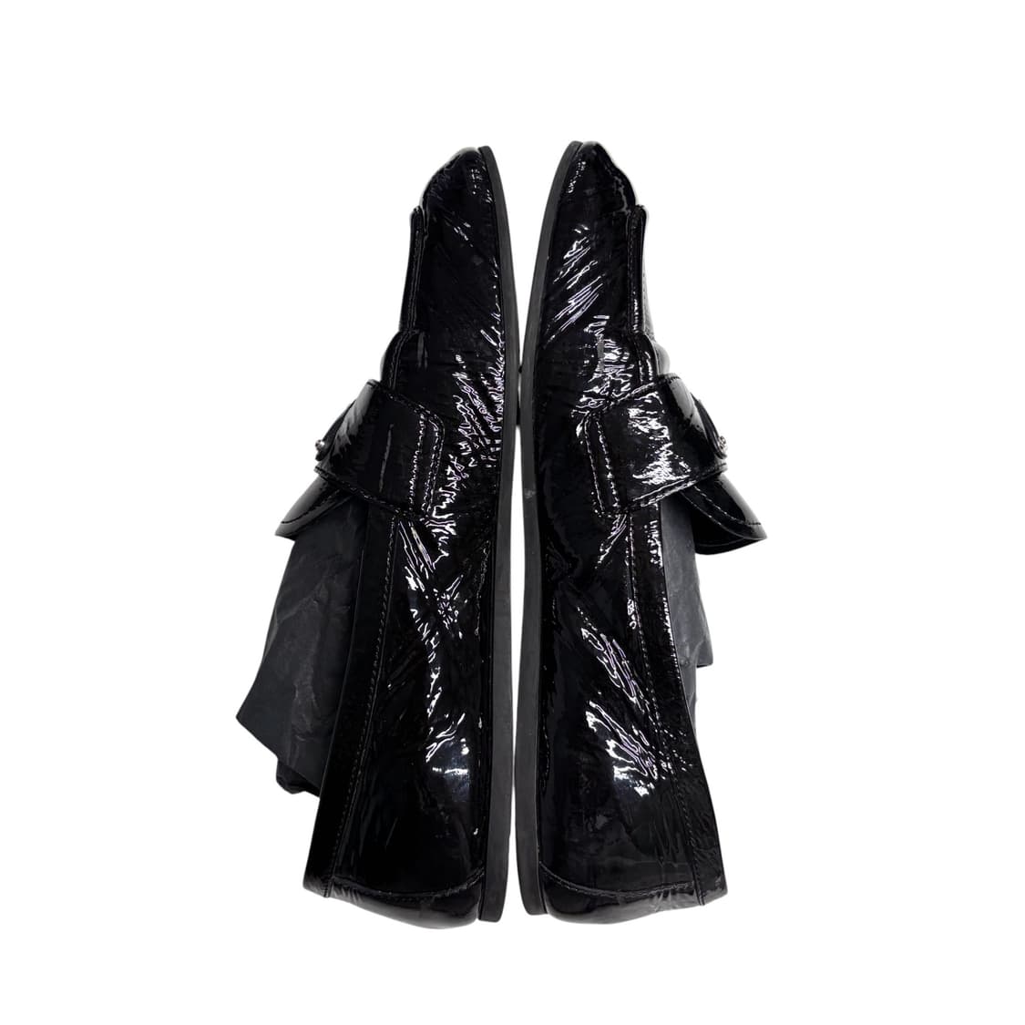 프라다 나플락 페이턴트 로퍼 삼각로고. 초콜릿 상품이미지6