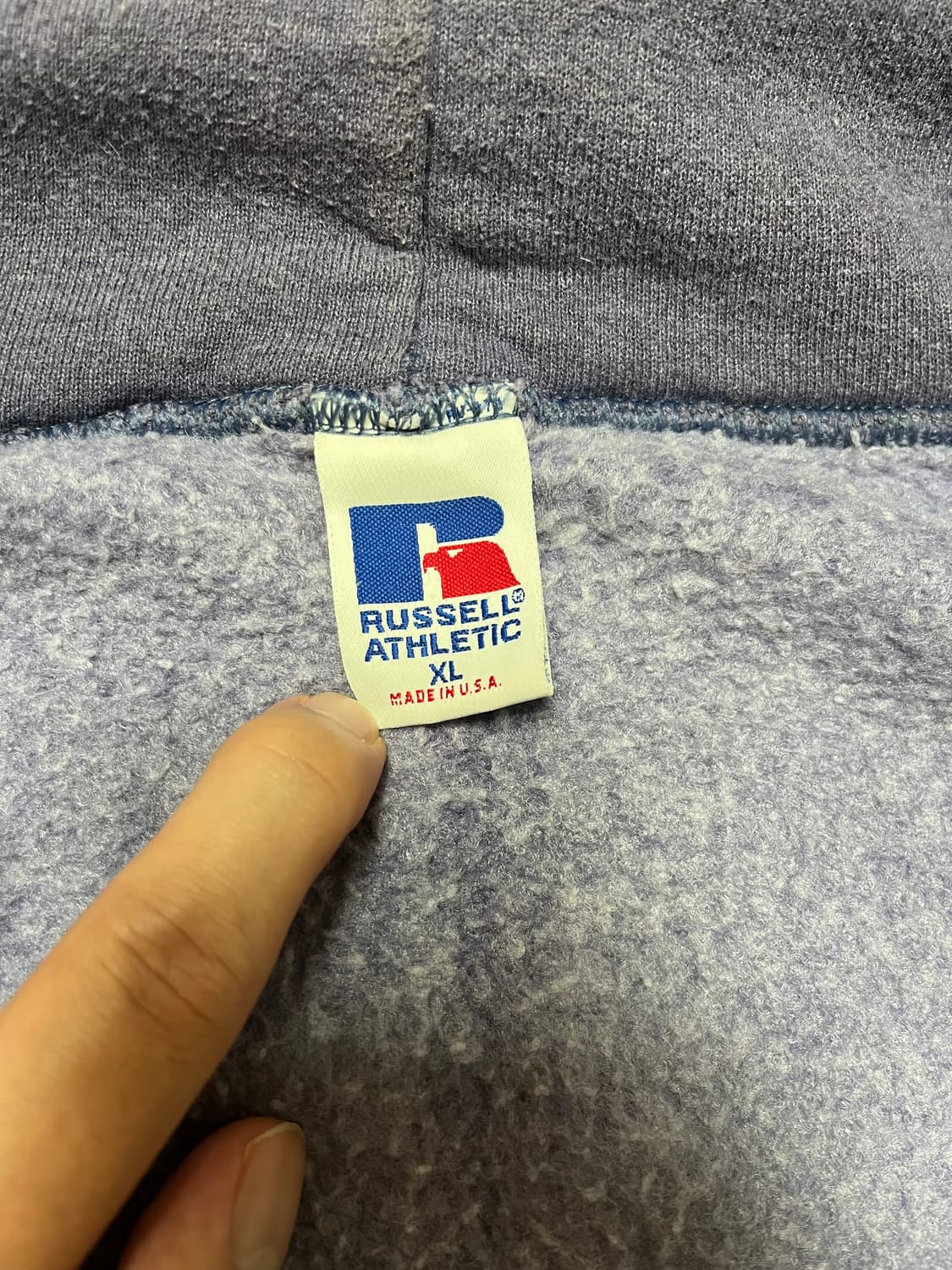 90s 러셀 퍼플 후드집업 usa 상품이미지4