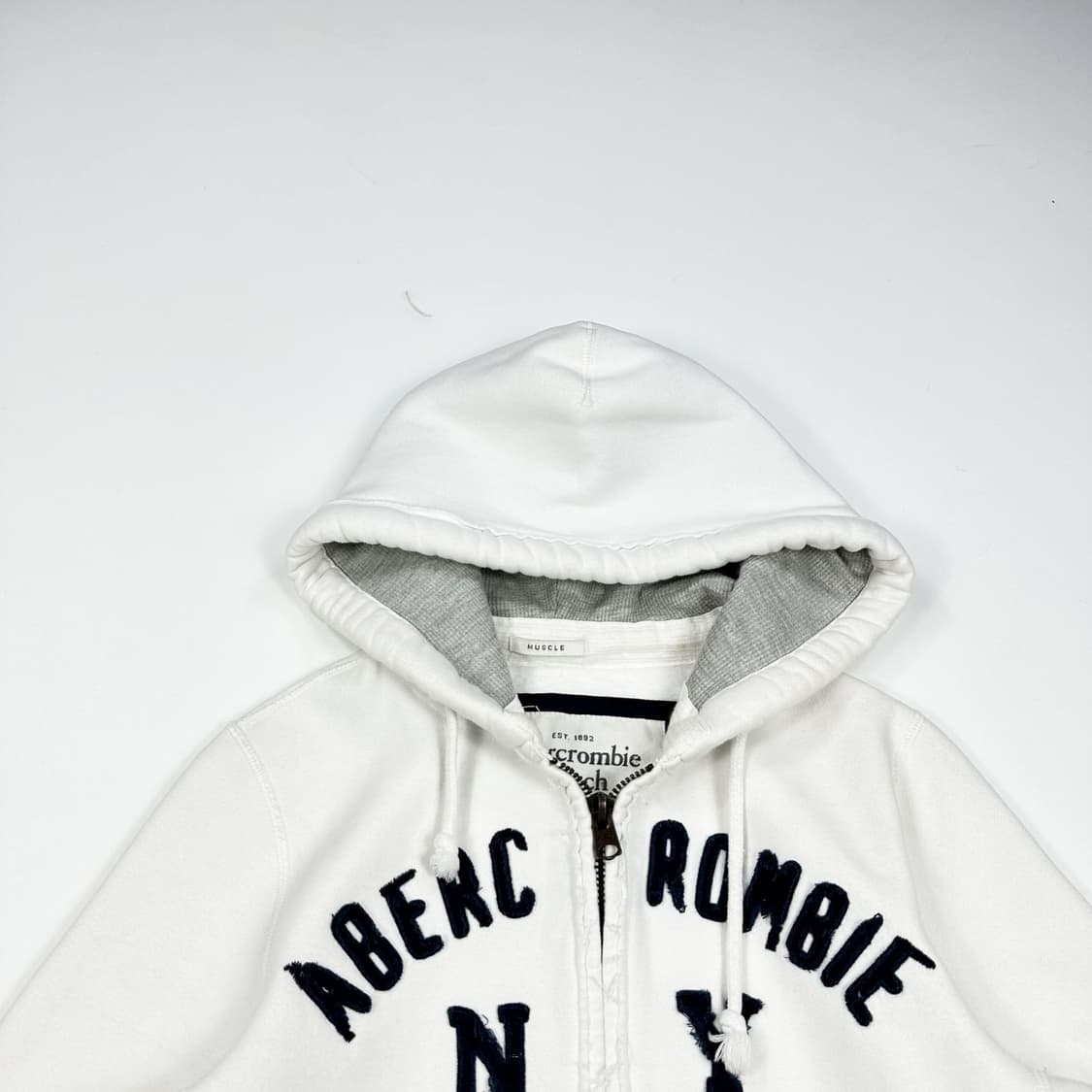 아베크롬비 og y2k 후드집업 화이트 S 상품이미지2
