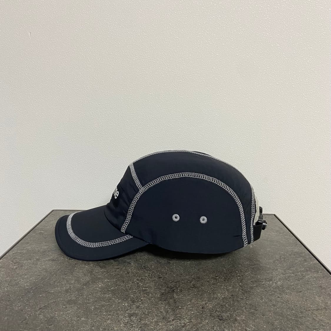 (OS) 슈프림 박스로고 캠프캡 모자 23SS 리플렉티브 스티치 블랙 상품이미지2