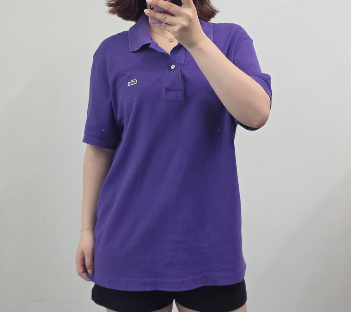 [프립]L/라코스테 퍼플 반팔 카라티 상품이미지1