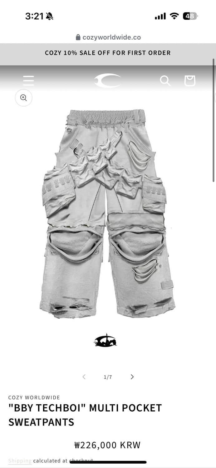 Cozyworldwide MULTI POCKET SWEATPAN 상품이미지1