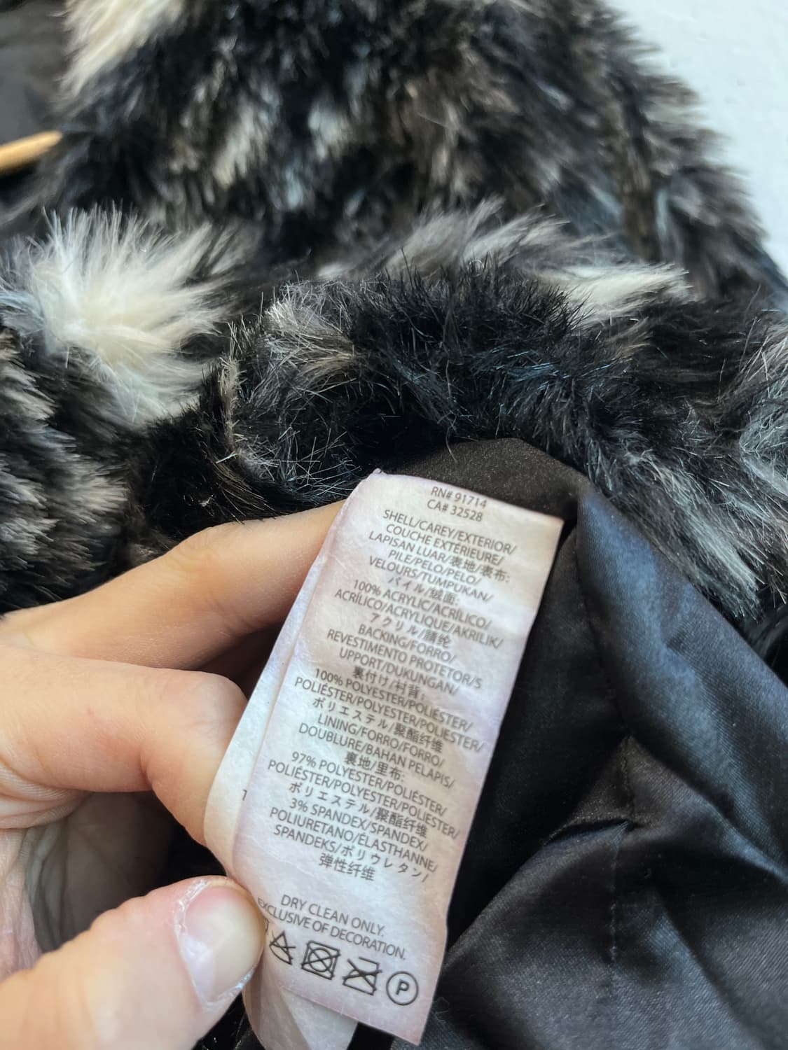 아르마니 익스체인지 울프컬러 퍼 자켓 상품이미지7