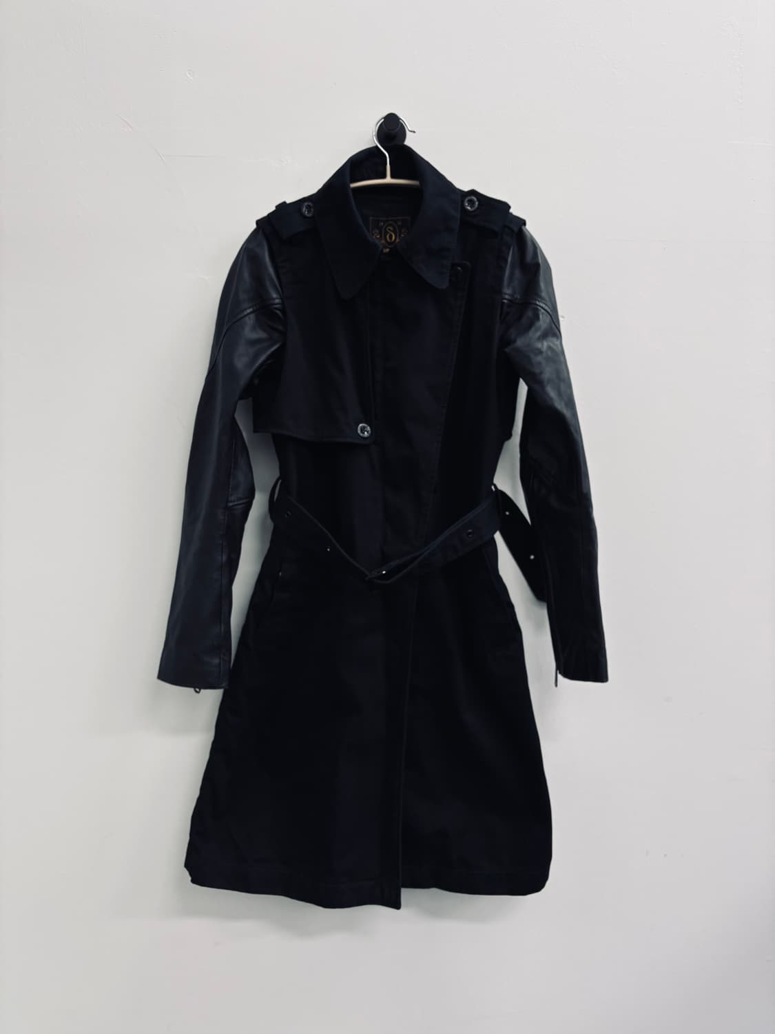 디젤(DIESEL) 양가죽 배색 트렌치 코트 상품이미지1