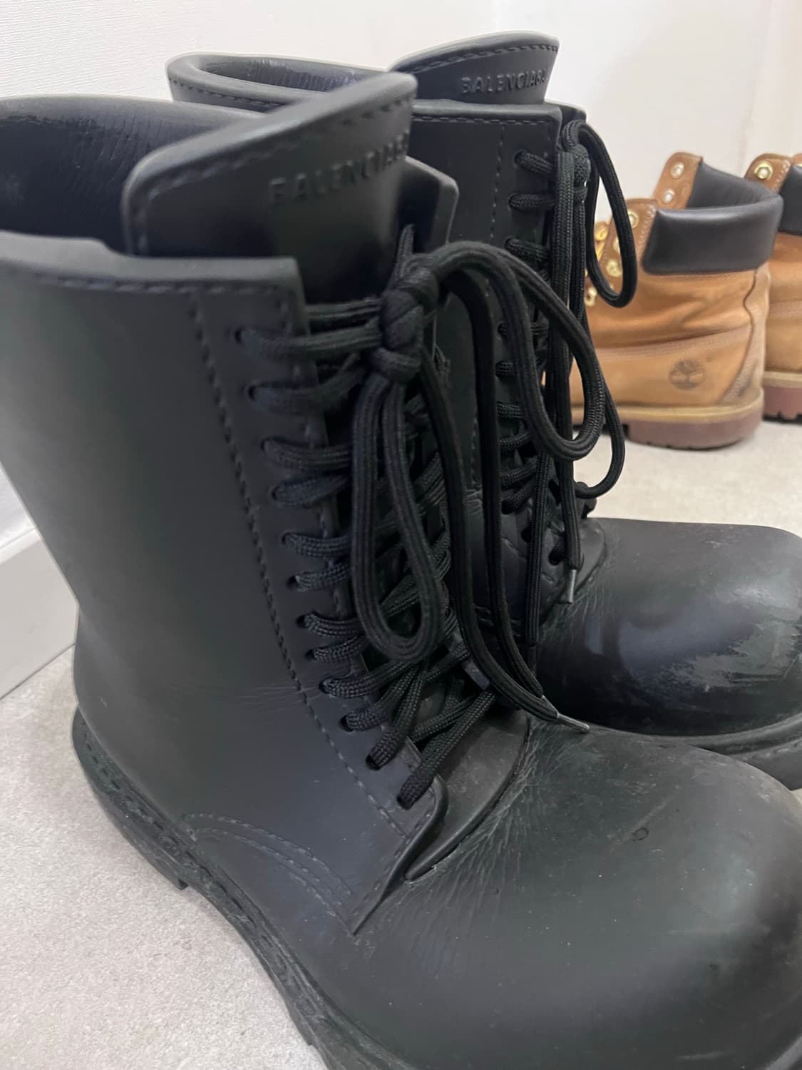 발렌시아가 스테로이드 부츠 팜 42 (끈버젼) 상품이미지3