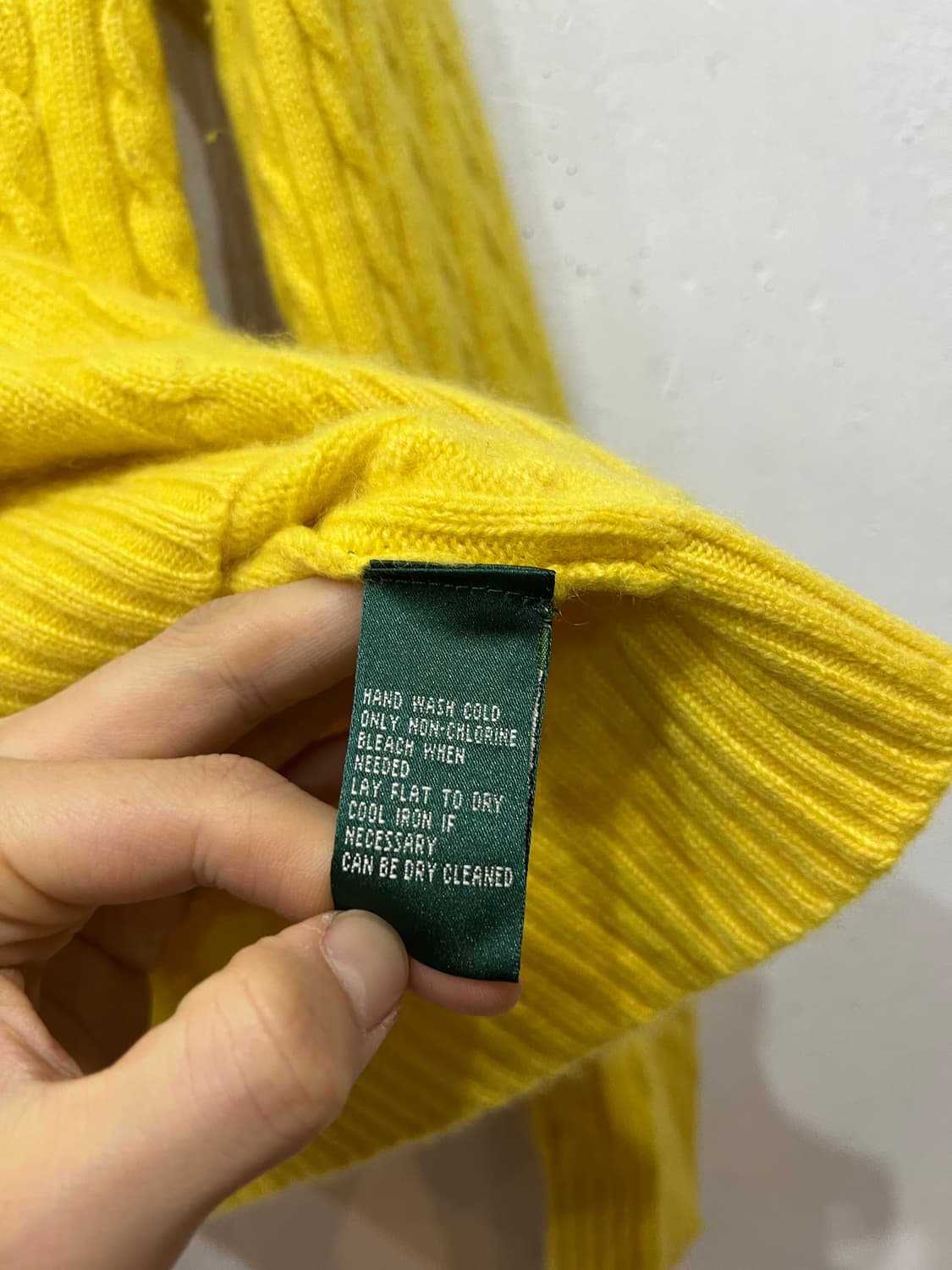 폴로 로렌랄프로렌 캐시미어100% 케이블 니트 S 상품이미지5