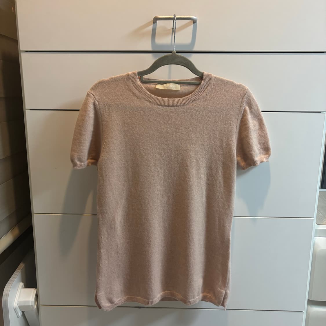 Max Mara 막스마라 캐시미어 핑크 반팔 니트 M 상품이미지1