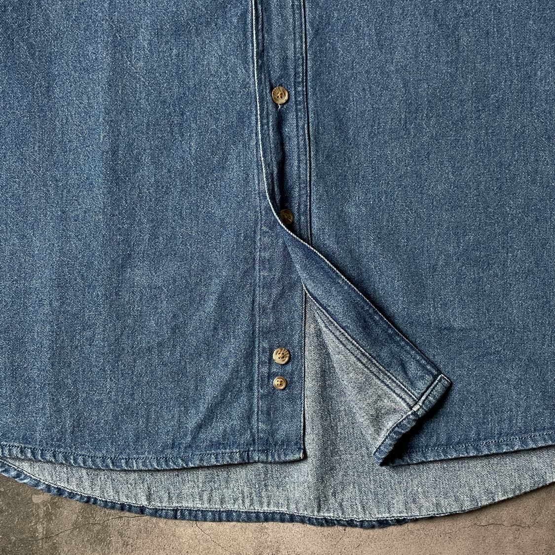 NORTH END 빈티지 다운버튼 코튼 데님 셔츠 A00670 상품이미지4