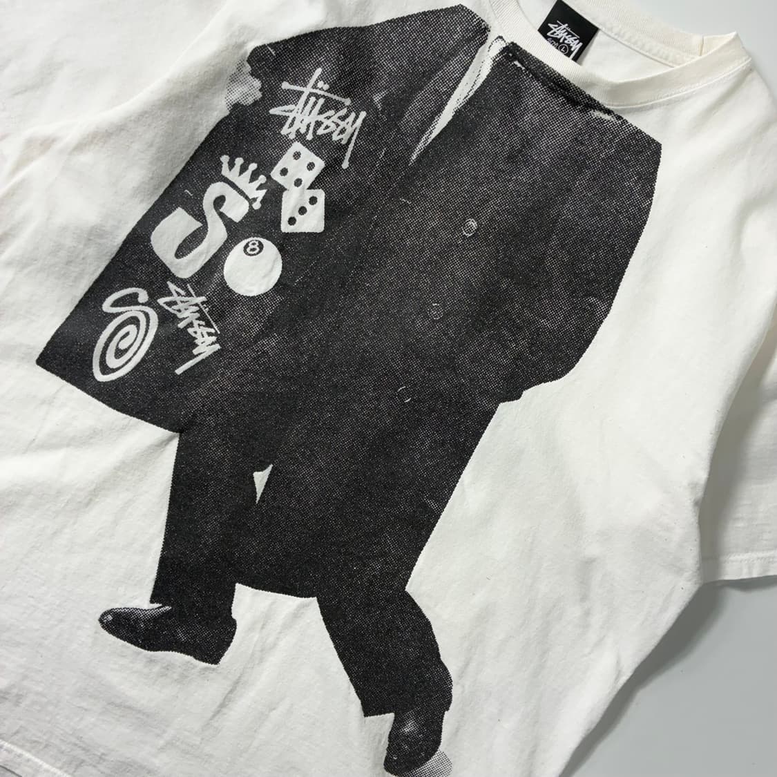 Stussy  스투시 왓츄니드 8ball 화이트 반팔 티셔츠  상품이미지3