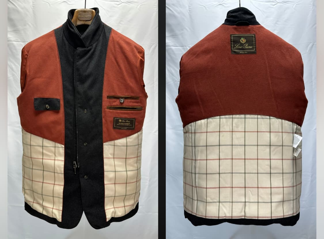 로로피아나 울·캐시미어 구스다운 패딩 자켓 M(100~105) 민트급 판 상품이미지7