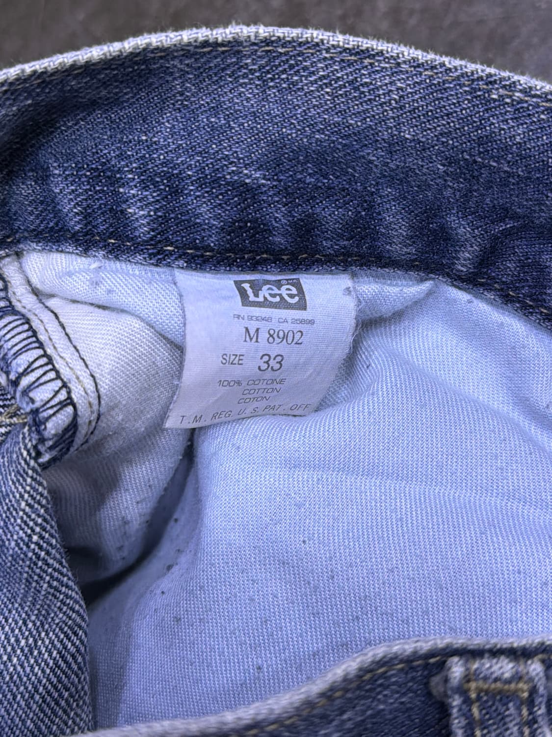 LEE 리 레귤러핏 투톤 워싱 데님팬츠 33 상품이미지9