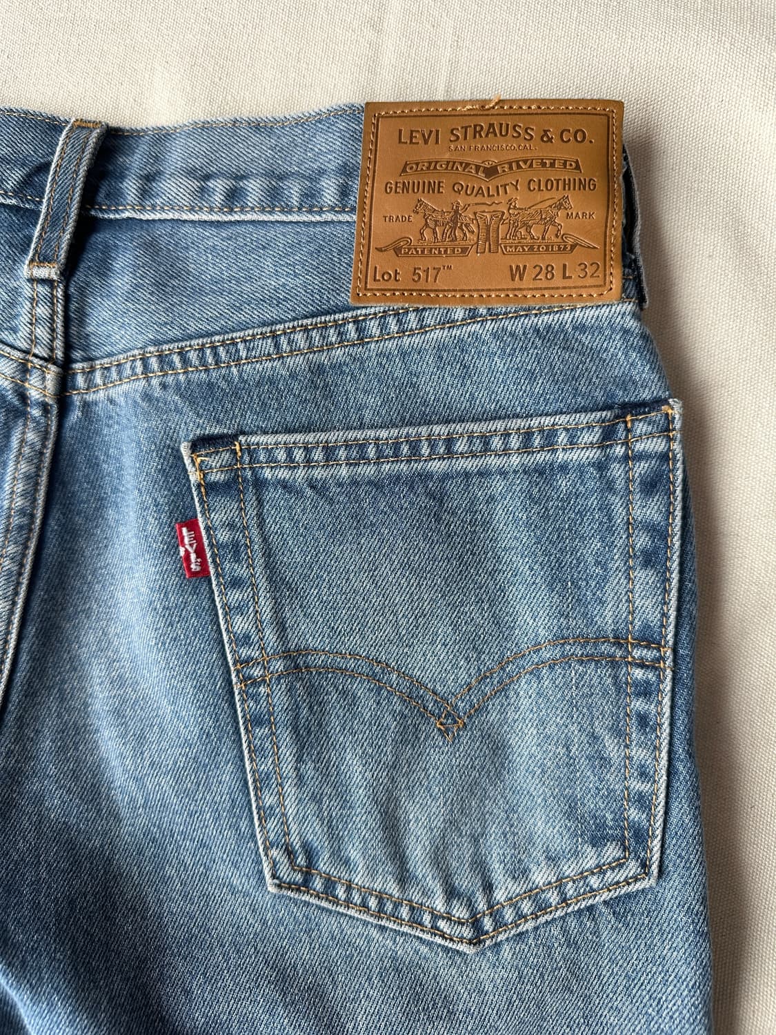 리바이스 517 부츠컷 데님팬츠 연청 28 상품이미지7