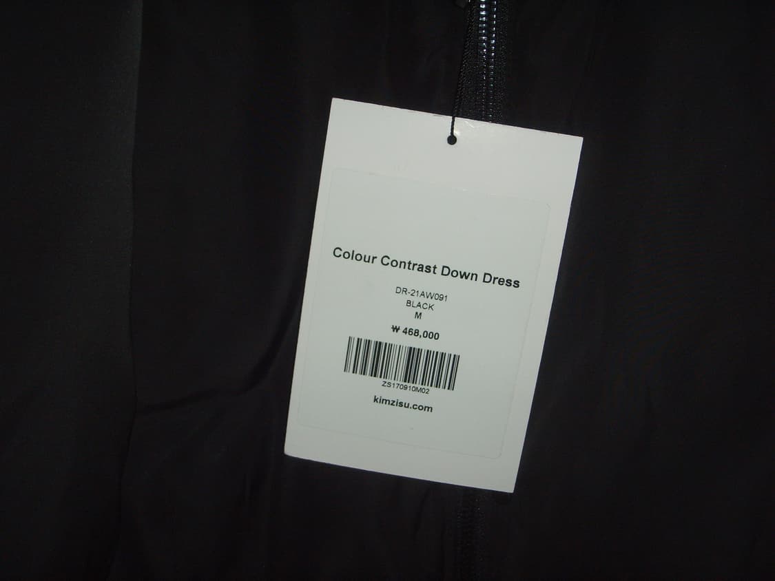 kimzisu 킴지수 Colour Contrast Down Dress 상품이미지4