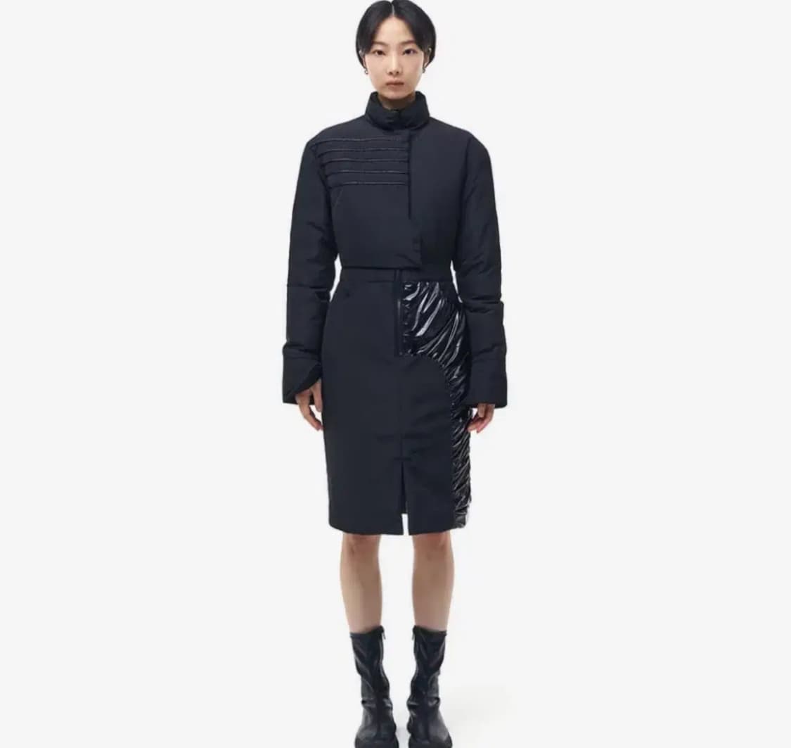 kimzisu 킴지수 Colour Contrast Down Dress 상품이미지5