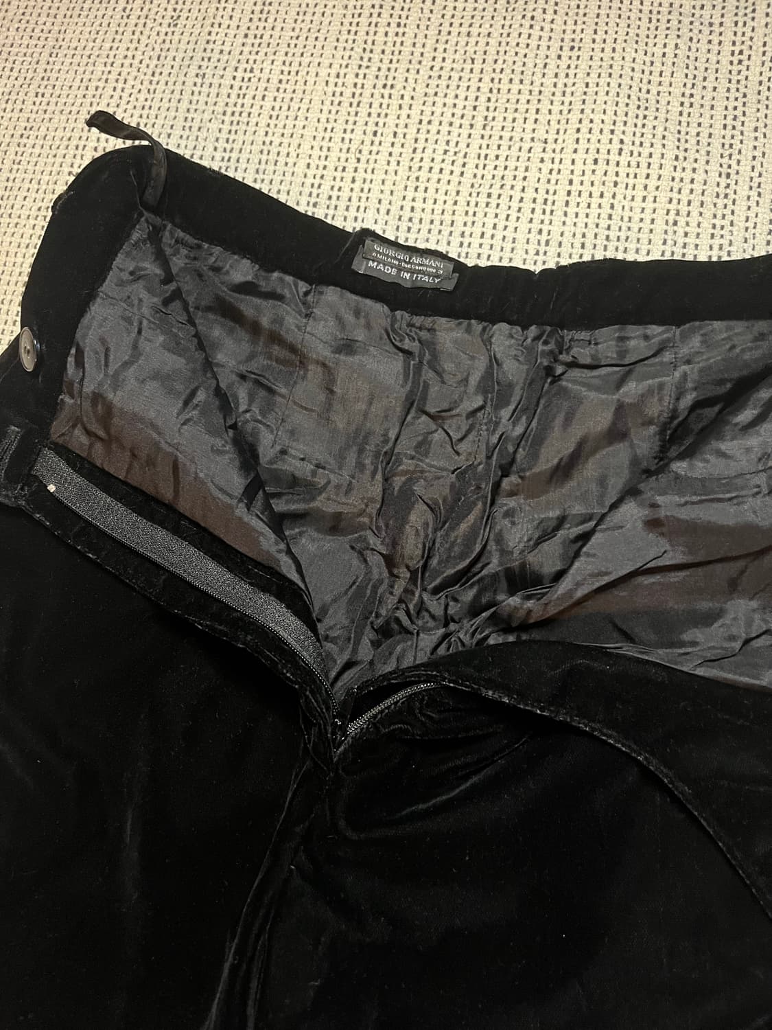 90s giorgio armani vintage velvet pants 상품이미지3