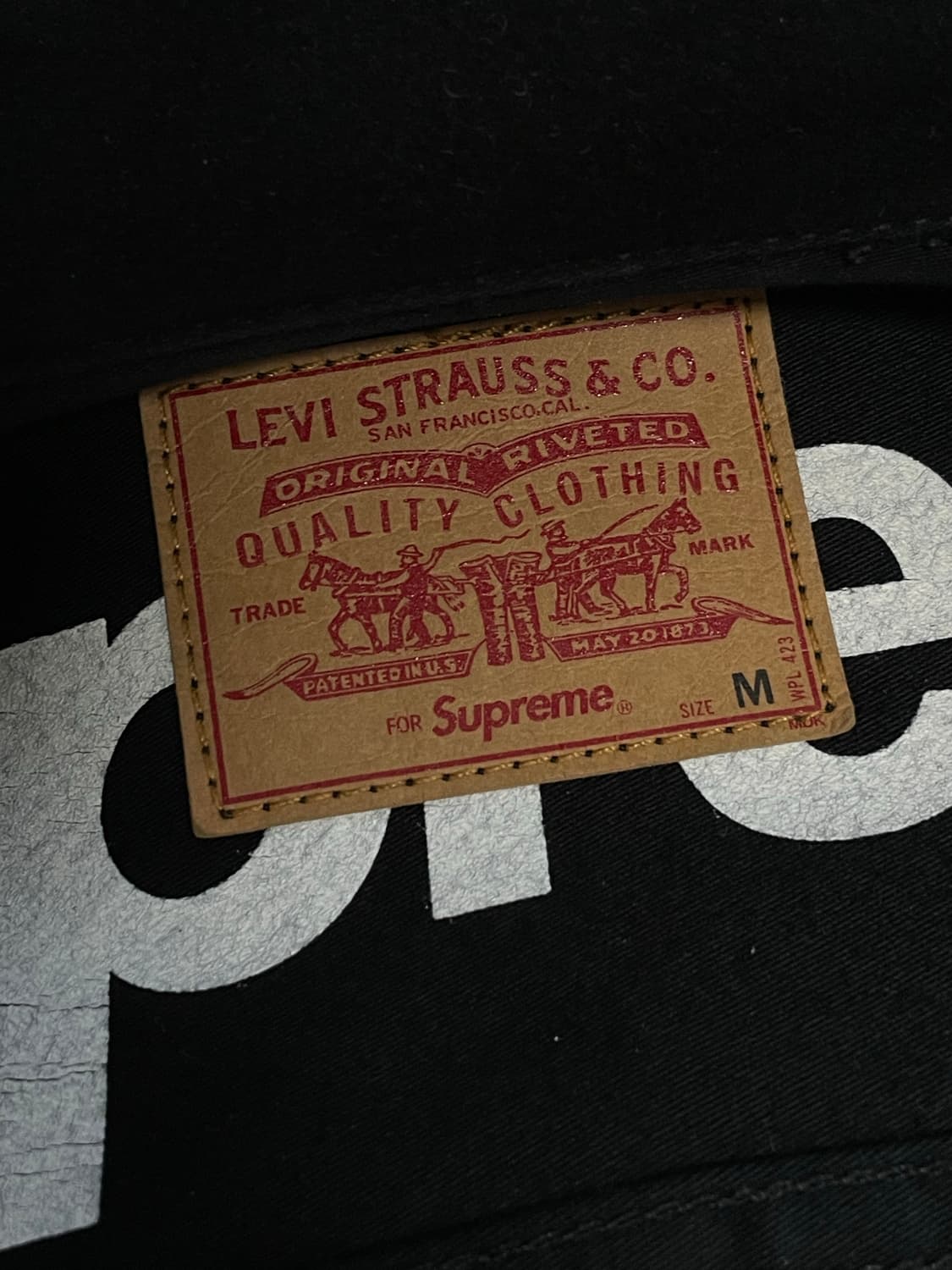 슈프림 x 리바이스 몰스킨 트러커 자켓 M 상품이미지4