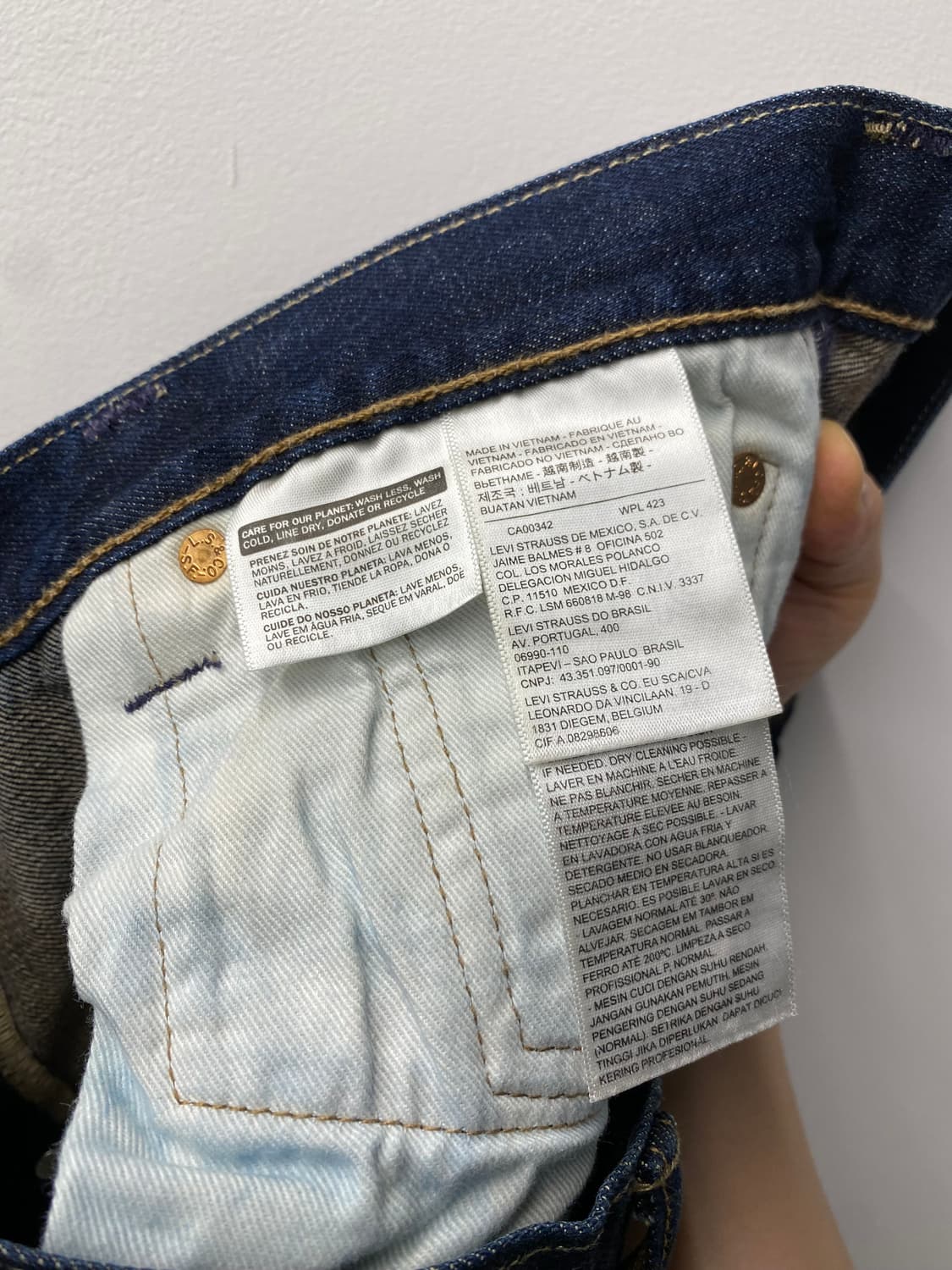 [36] Levi's 501 리바이스 레귤러 핏 데님팬츠 상품이미지9