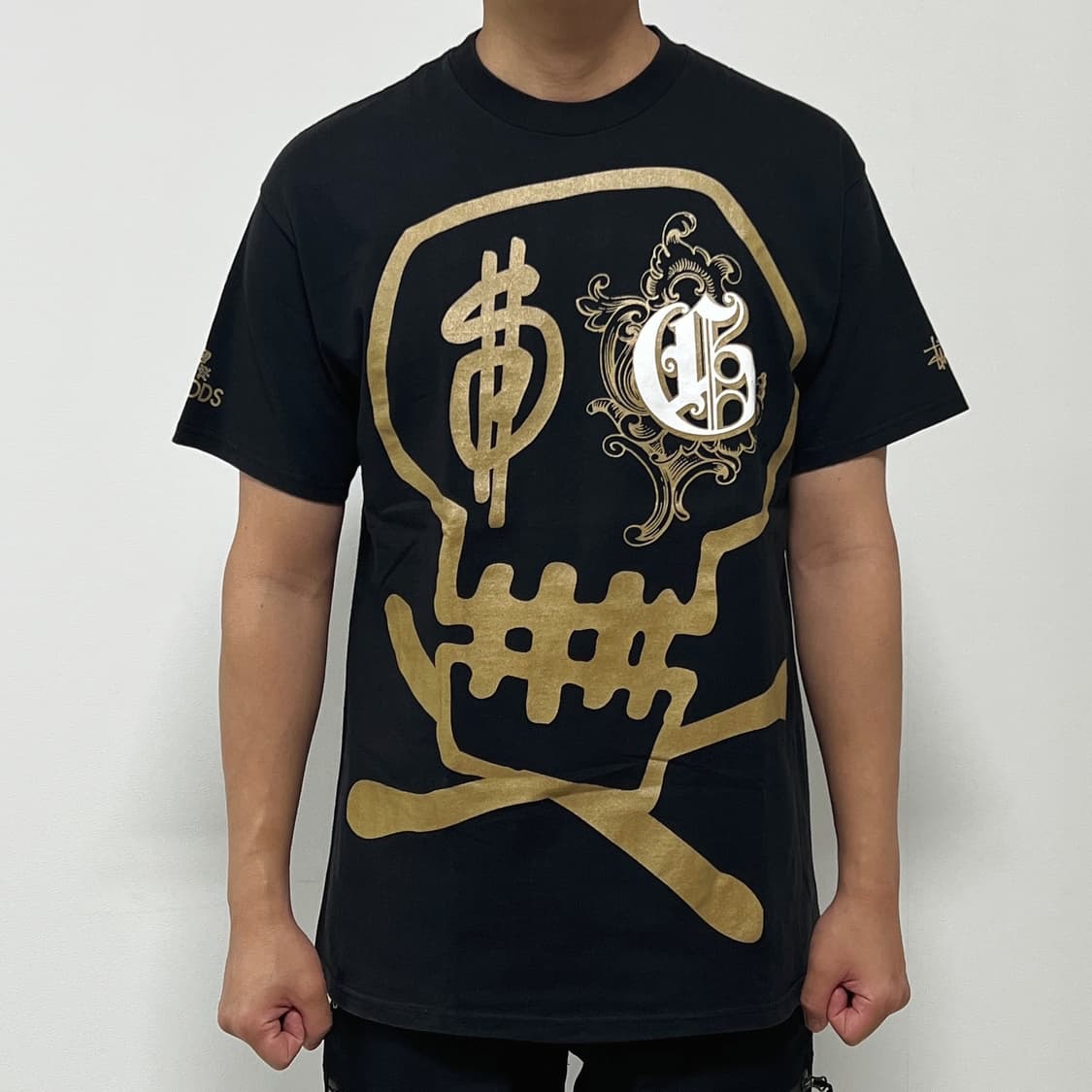 스투시 x GOODS 25주년 스컬 티셔츠 블랙 상품이미지1