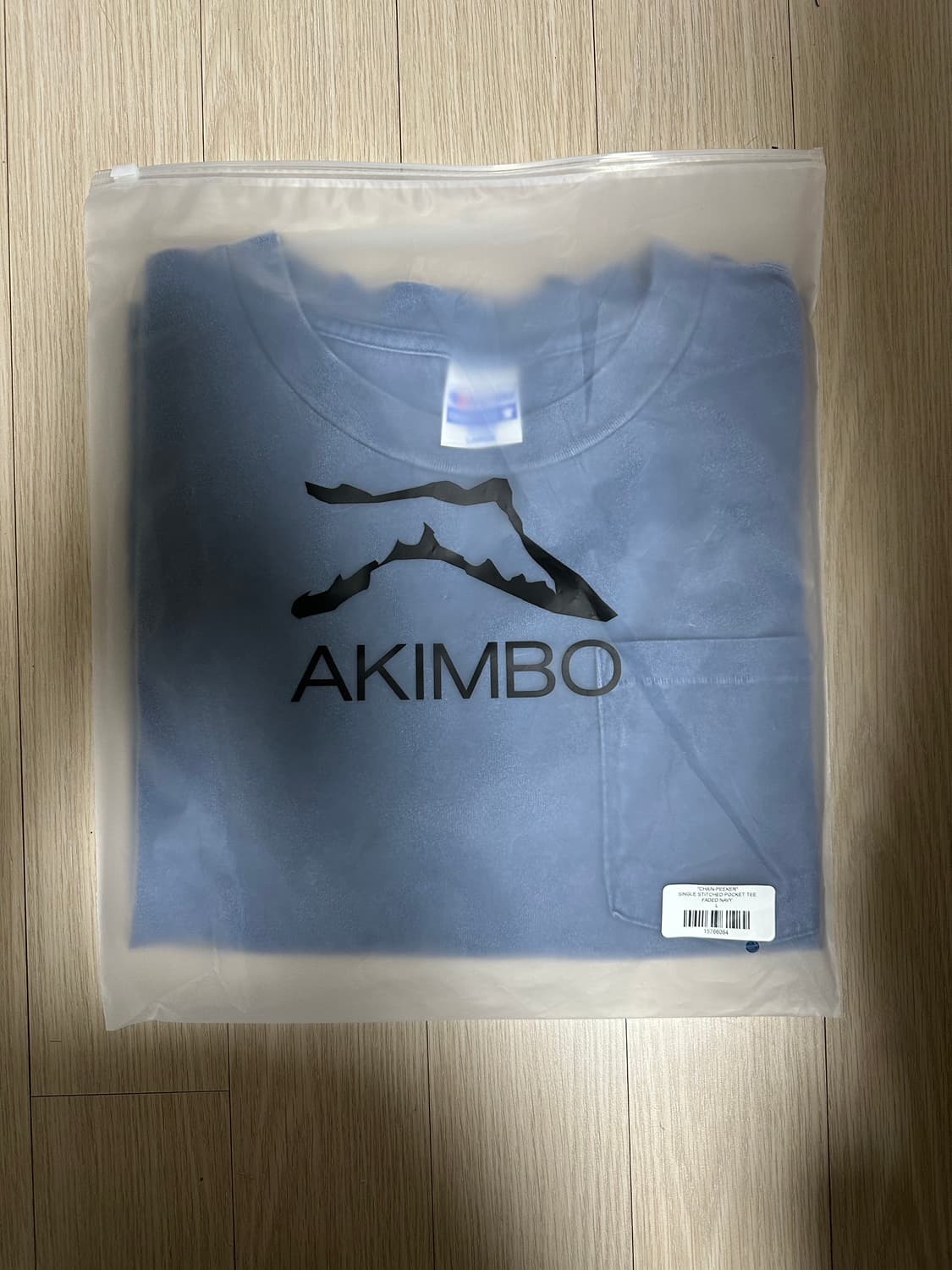 아킴보 클럽 포켓 티 페이디드 네이비 L 상품이미지2