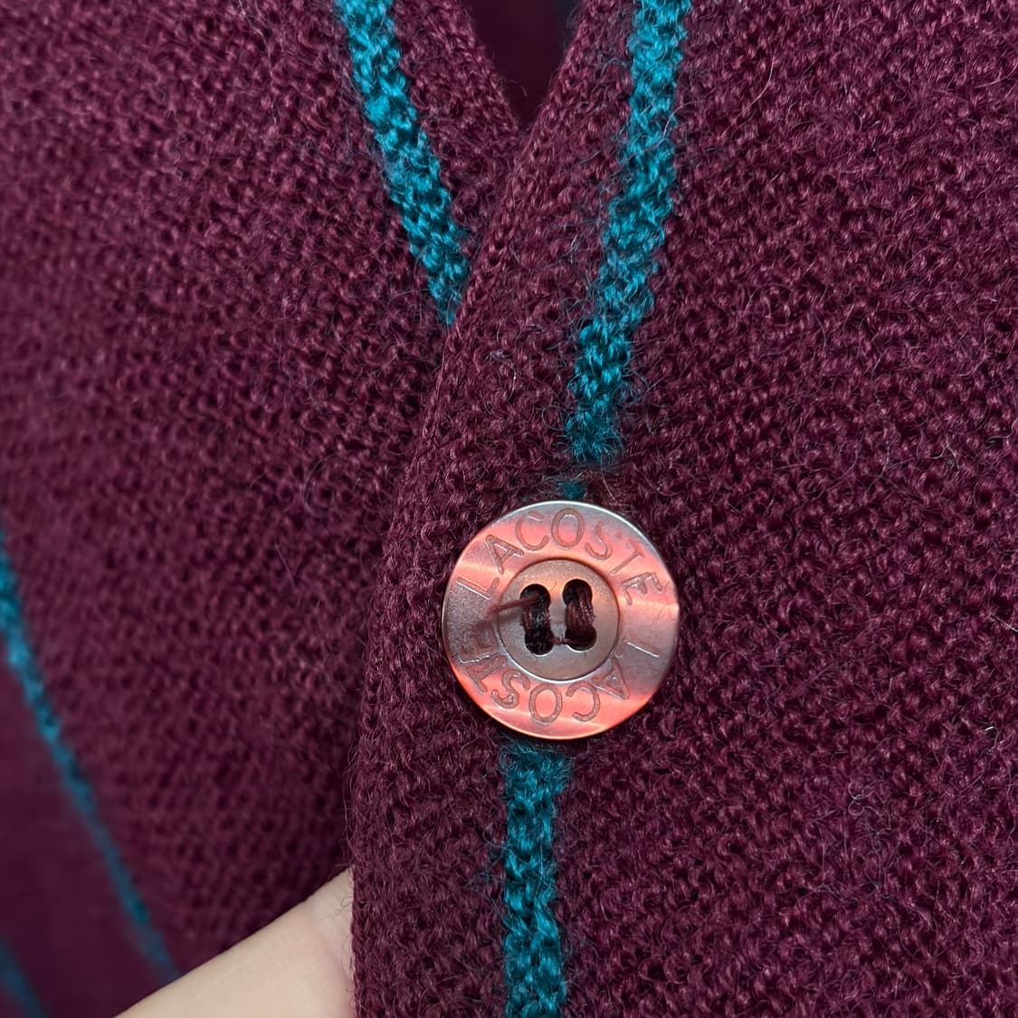 빈티지 라코스테 울 가디건 상품이미지3