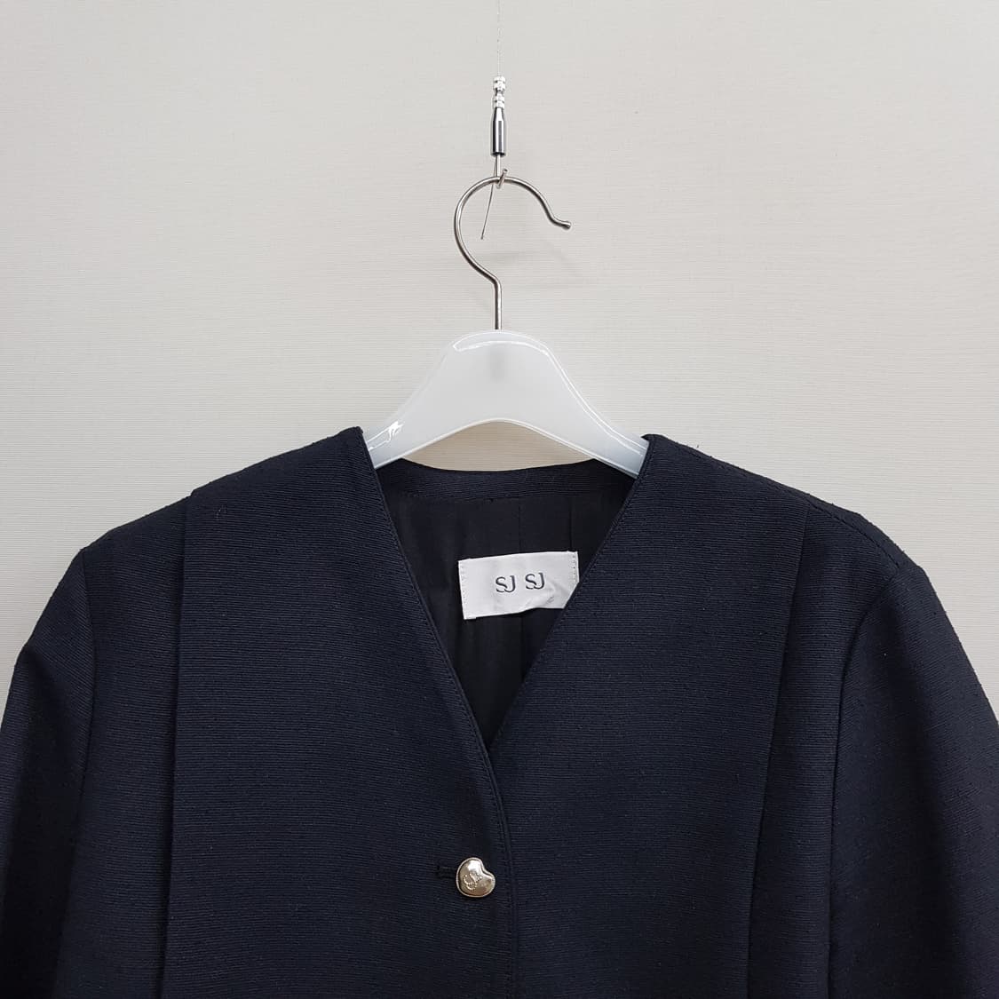 한섬 sjsj 2022 실크 노카라 자켓 76-90-155사이즈 상품이미지2