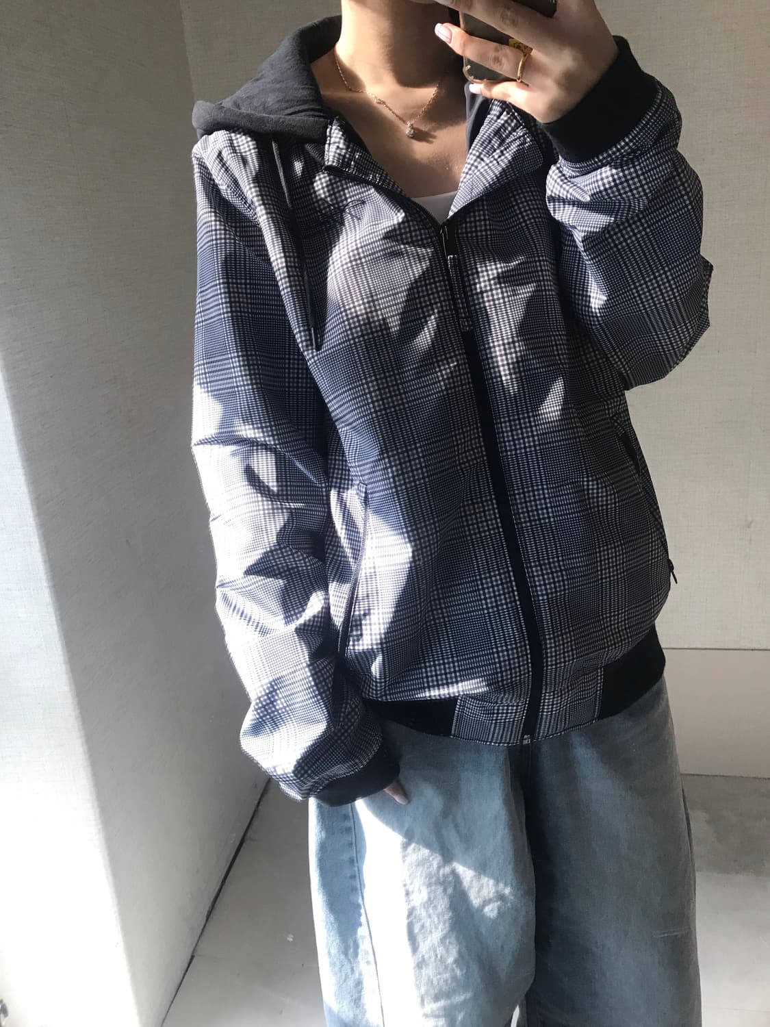 홀리스터 체크 후드 자켓 상품이미지2