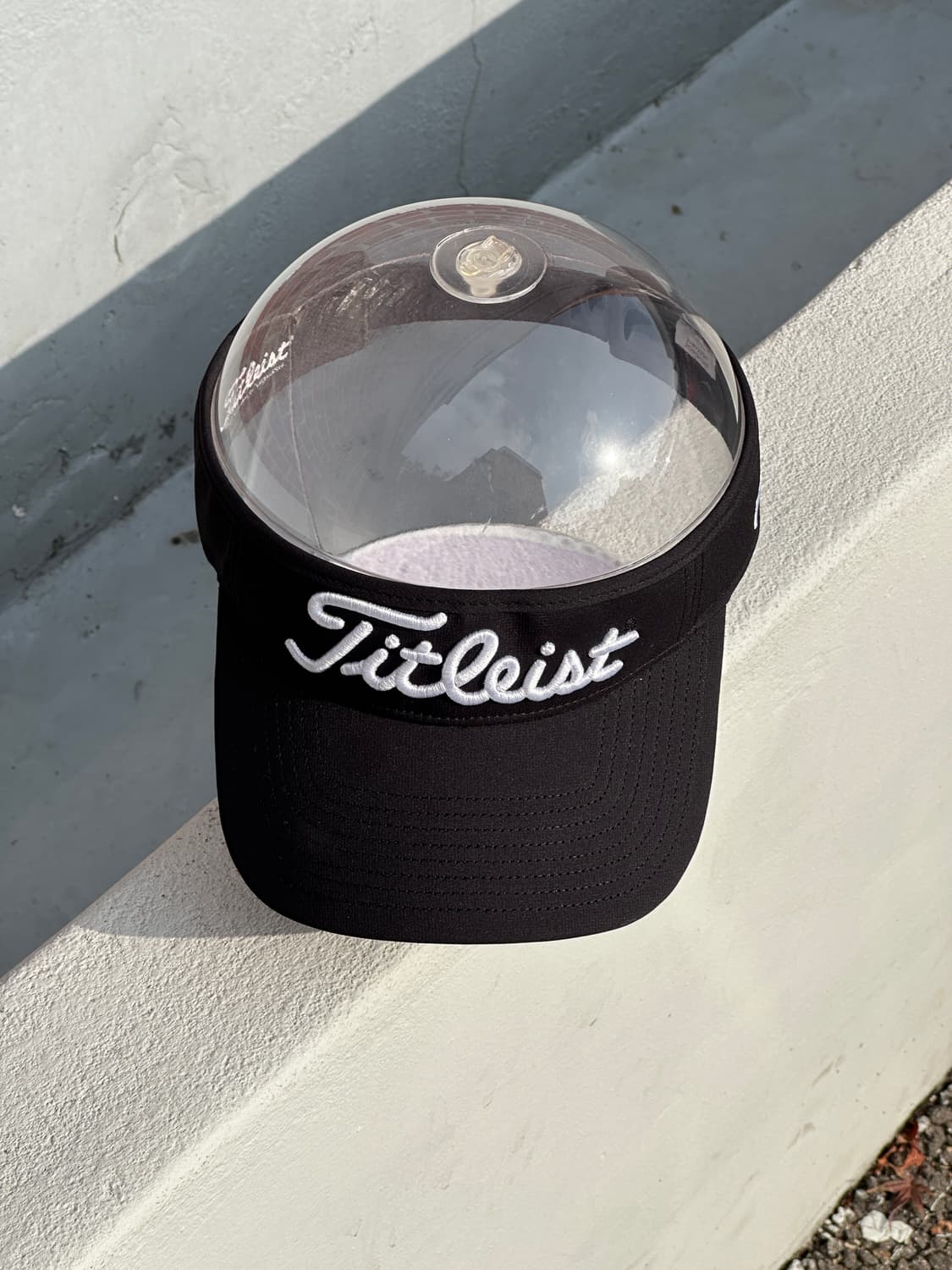 [F] 타이틀리스트 로고 블랙 썬바이저 썬캡 모자 a 상품이미지1