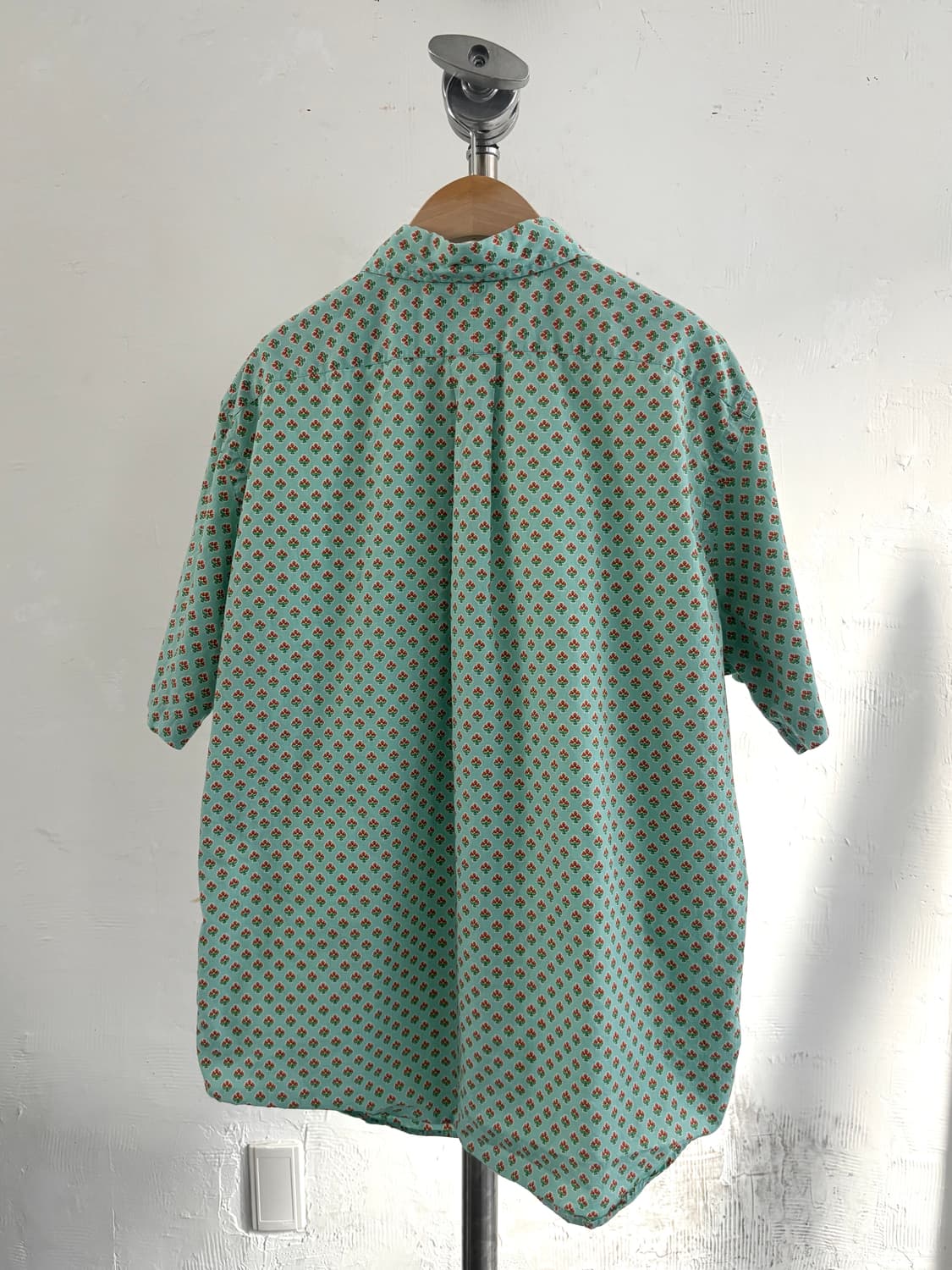 Polo 폴로 랄프로렌 민트 플라워 패턴 커스텀 핏 반팔 셔츠  상품이미지5