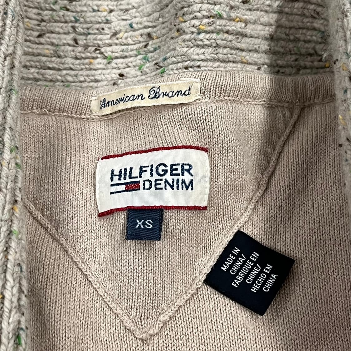 [정품/XS] 타미힐피거 케이블 니트 가디건 b10 상품이미지5