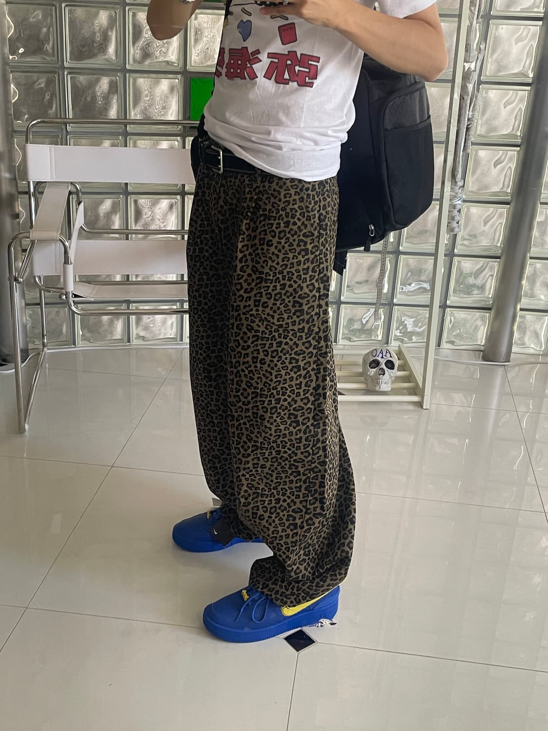 Leopard tuck pants 레오파드 턱 팬츠 상품이미지3