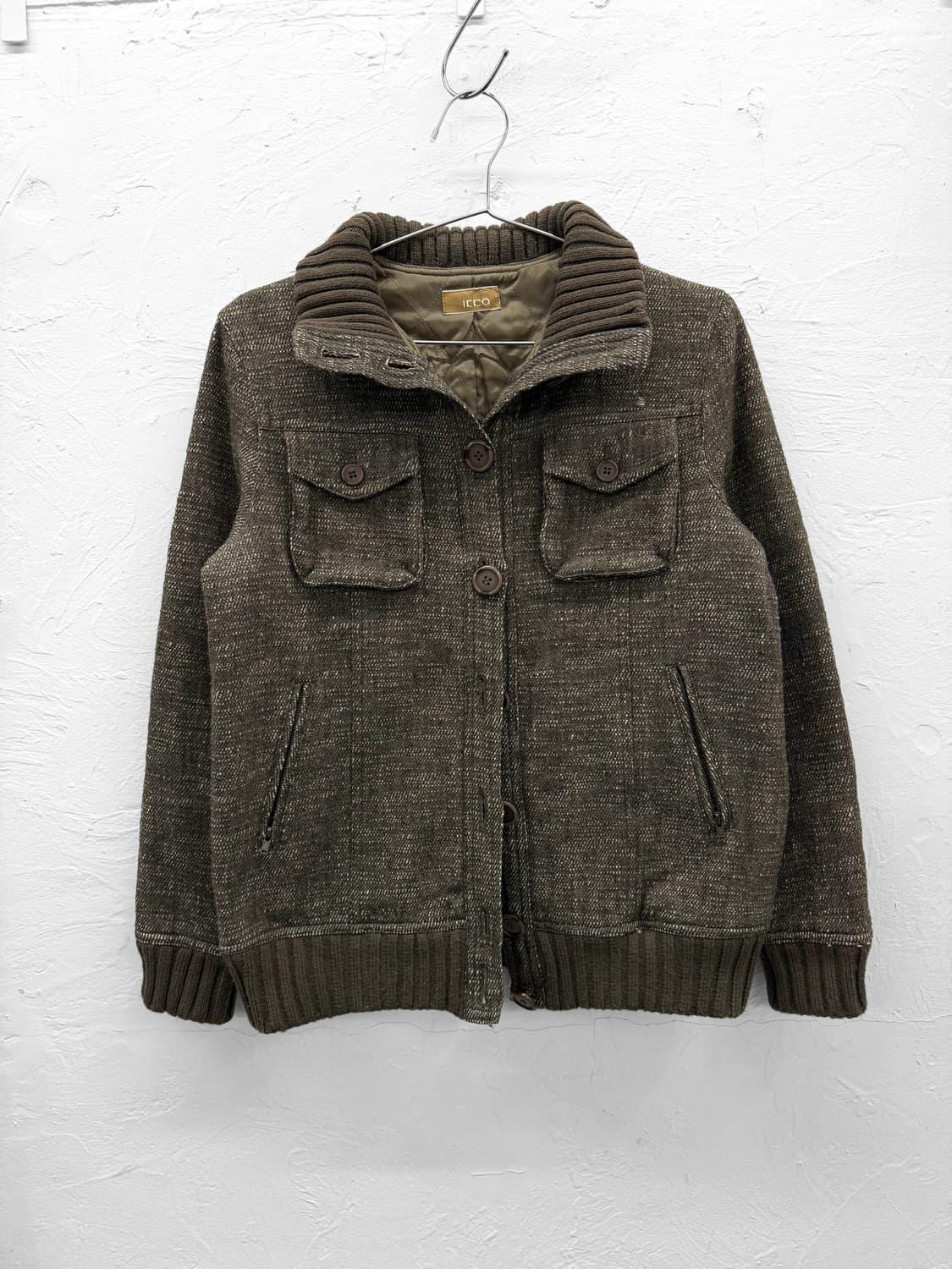 ikka 버튼 울 자켓 상품이미지4