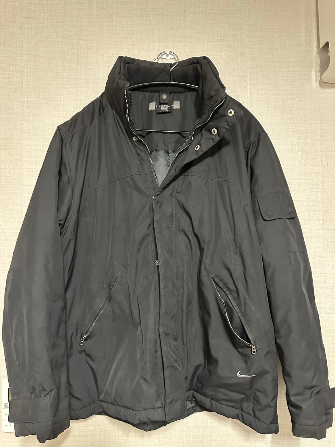 나이키 0Os 로고 블랙 바람막이 점퍼 상품이미지1