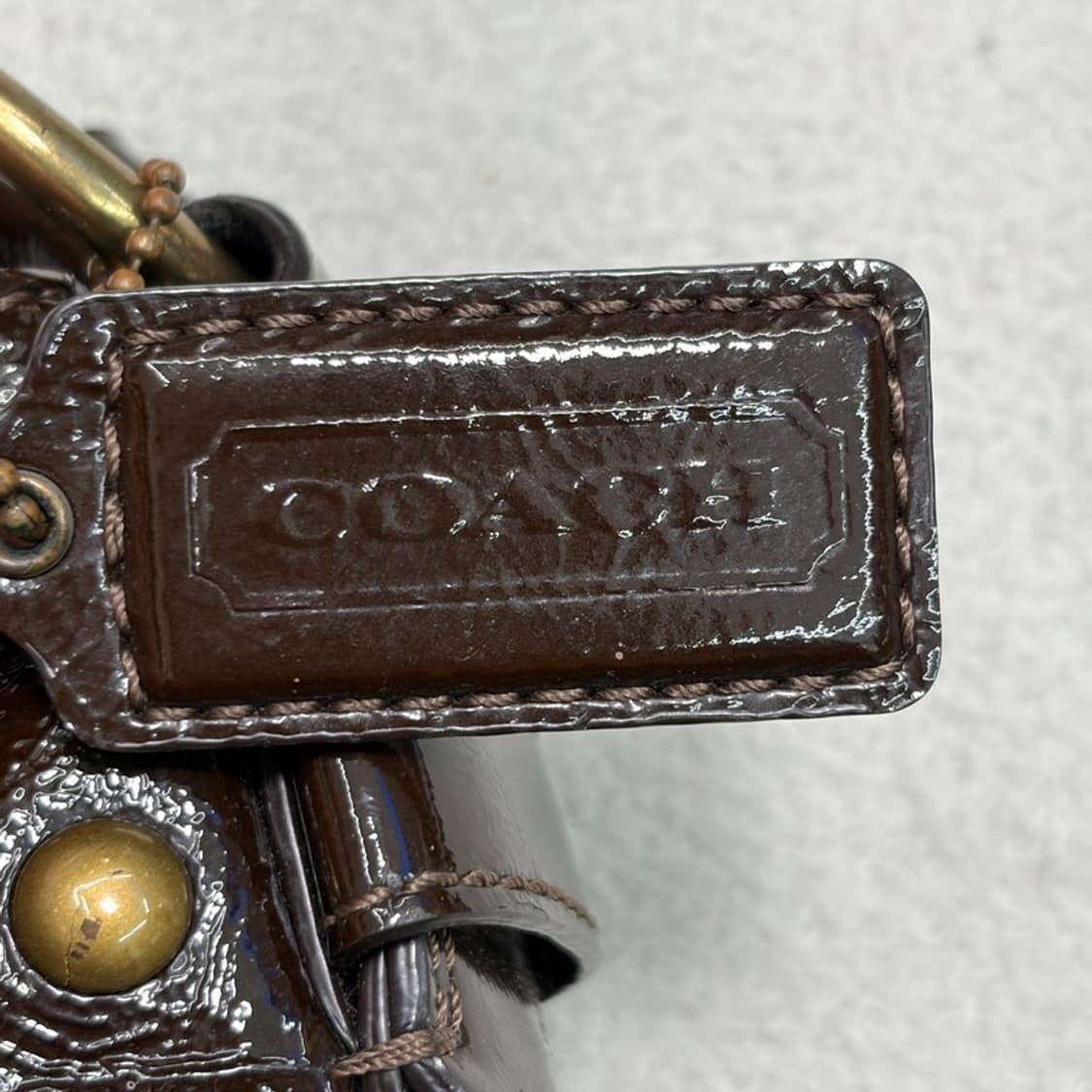 COACH 브라운레더 조 호보백 상품이미지3