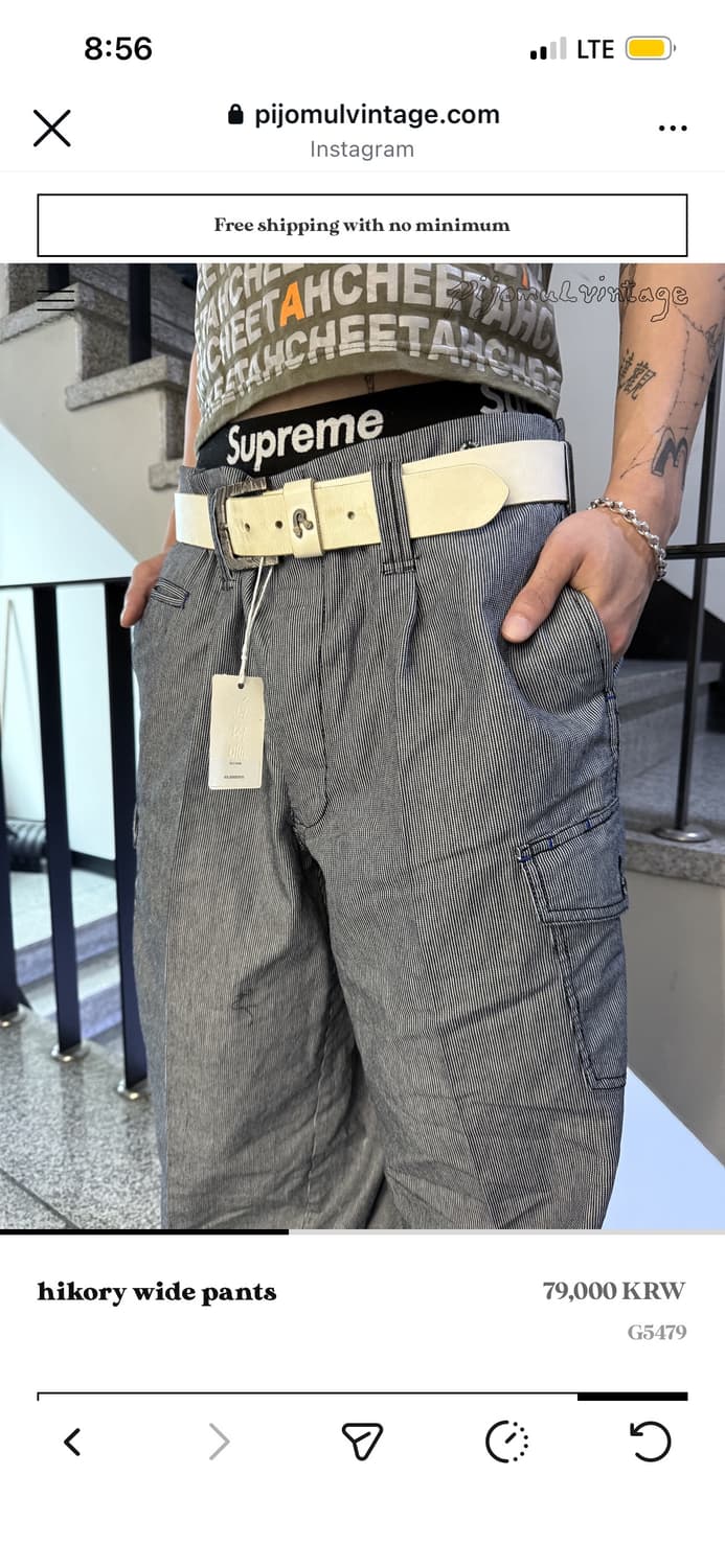 hikory wide pants 상품이미지2