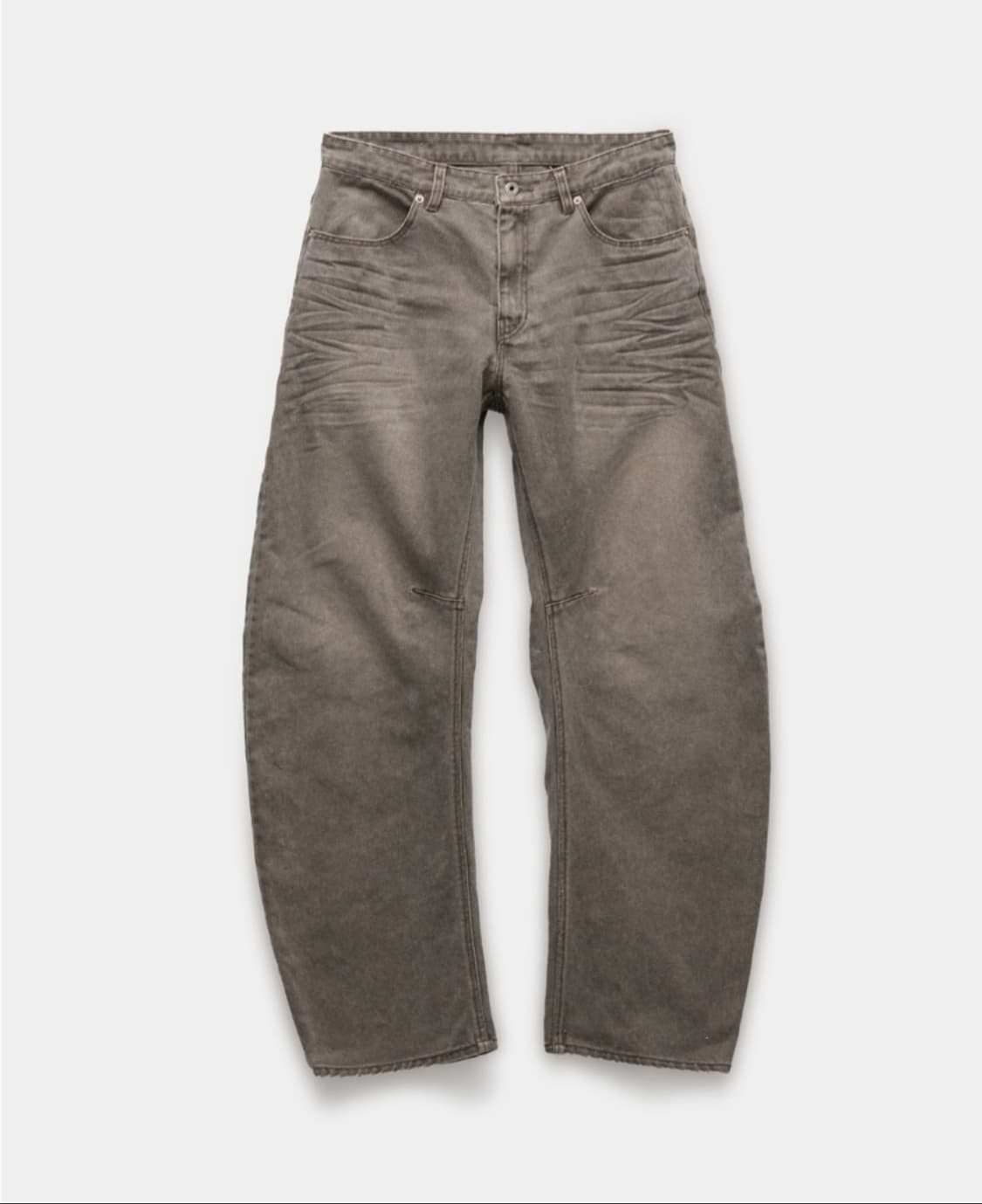 쿠어 엠보 워시드 딥 커브드 데님 팬츠 XL 상품이미지1