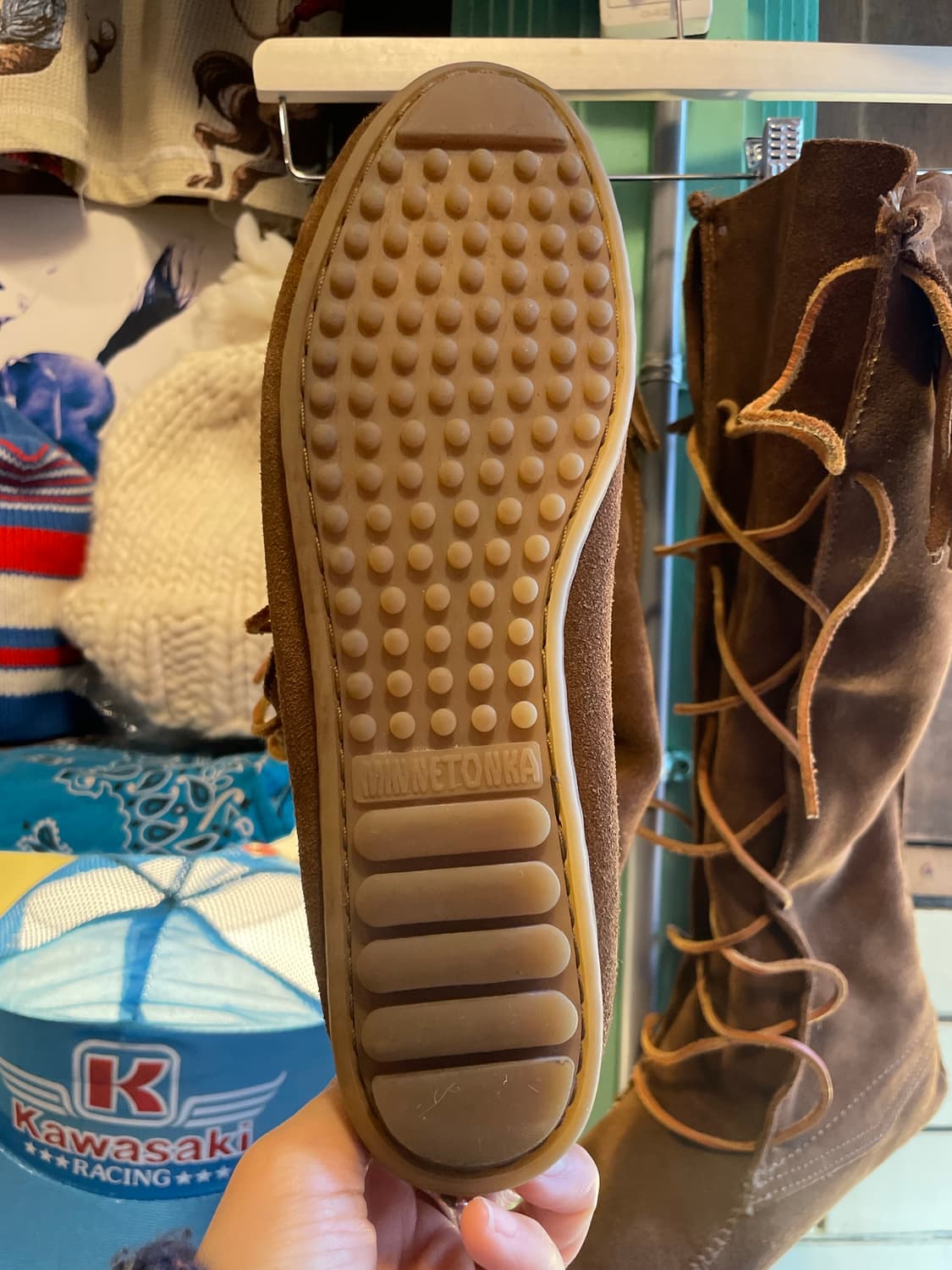 Minnetonka Suede Fringe Lace-Up Boots 상품이미지5