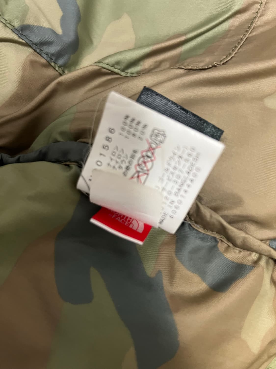 노스페이스 카모 눕시 센터로고 M사이즈 상품이미지6