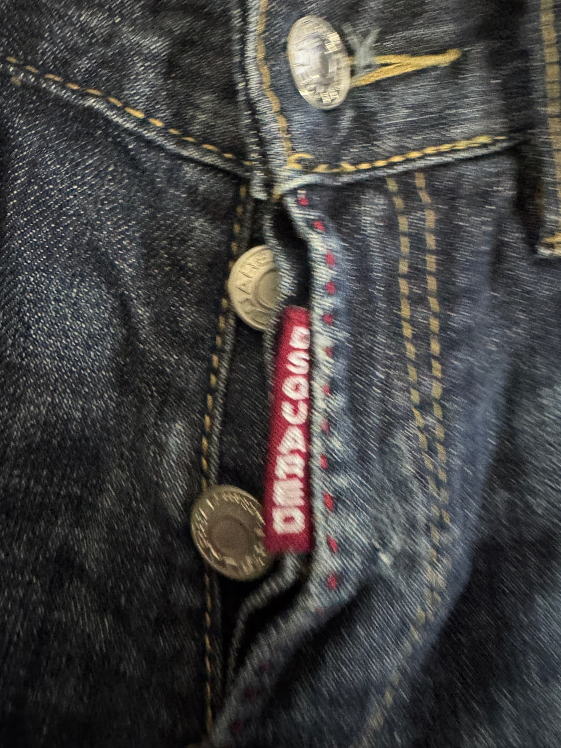 여성 디스퀘어드2 캐냐다 로고 빈티지 워싱 버튼 데님팬츠 상품이미지3