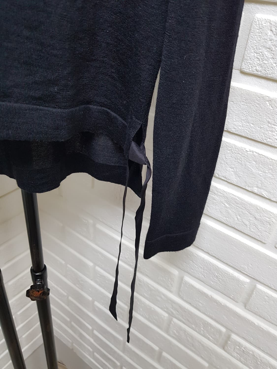 [36/정품] miumiu 미우미우 백라벨 리본 실크가디건 상품이미지5