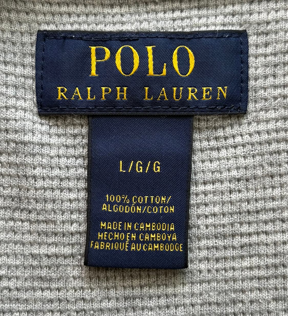 Polo 폴로랄프로렌 와플 그레이 반팔티 상품이미지4