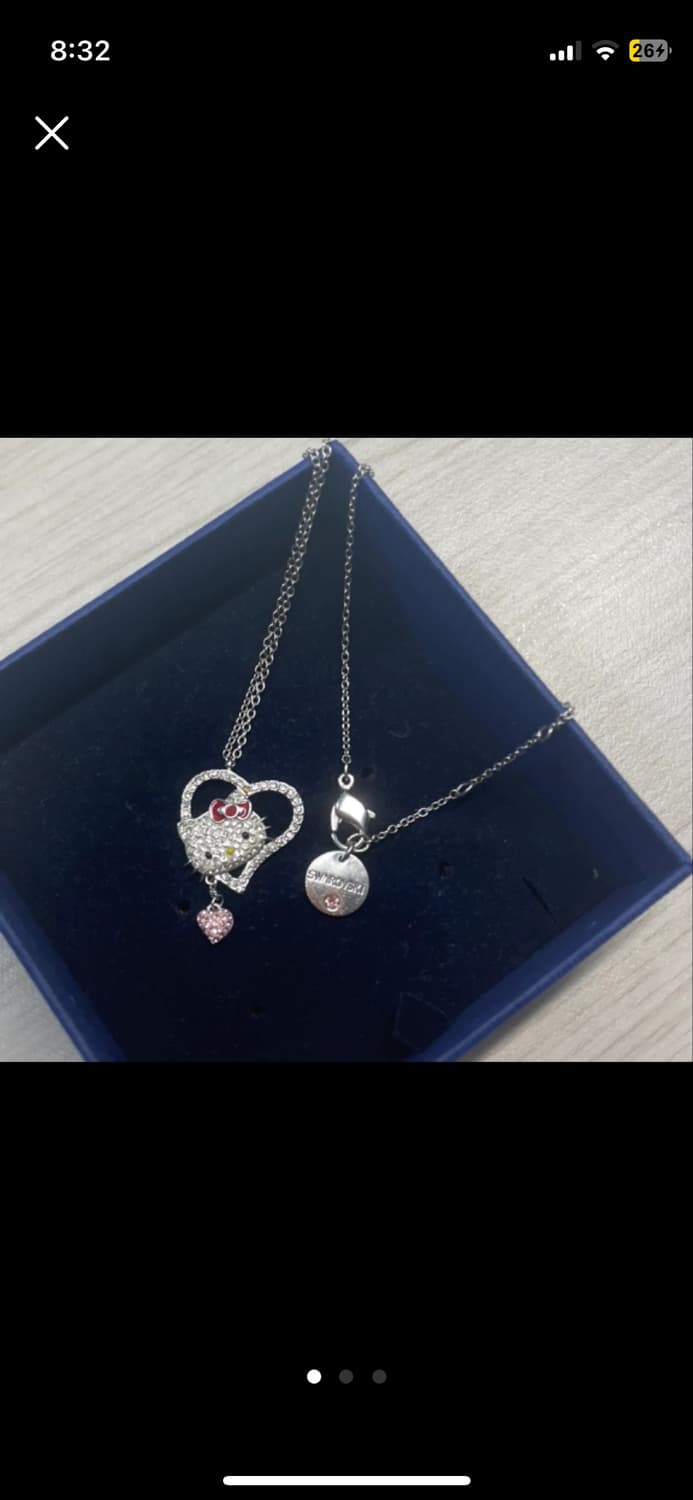 스와로브스키 헬로키티 산리오 한정판 목걸이 키티목걸이 상품이미지1