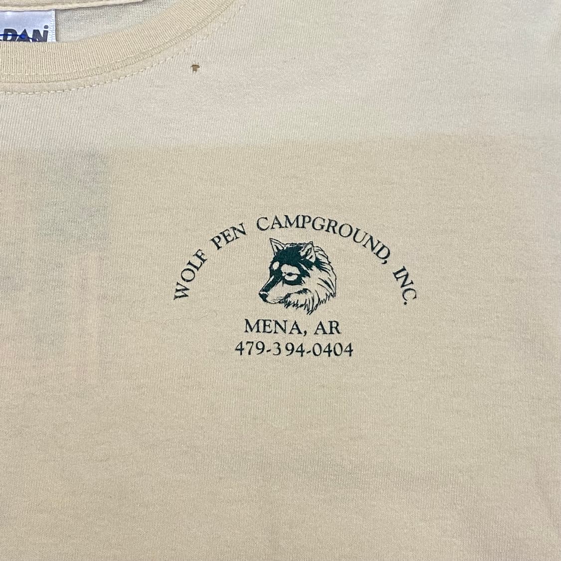 미국 빈티지 길단 울트라 코튼 울프 프린팅티 반팔티 상품이미지5