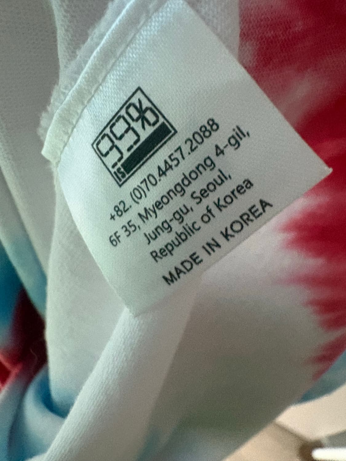 99%is TIE-DYE SLEEVE T-SHIRT 타이다이 긴팔 티셔츠 상품이미지6