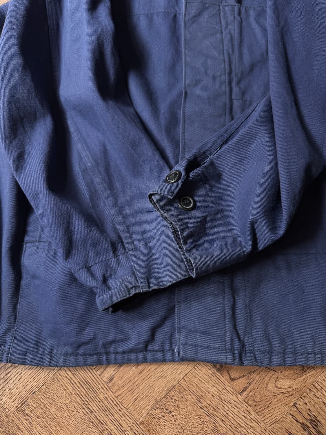 [L]90's 빈티지 워싱 트윌코튼 프렌치 워크 자켓 상품이미지5