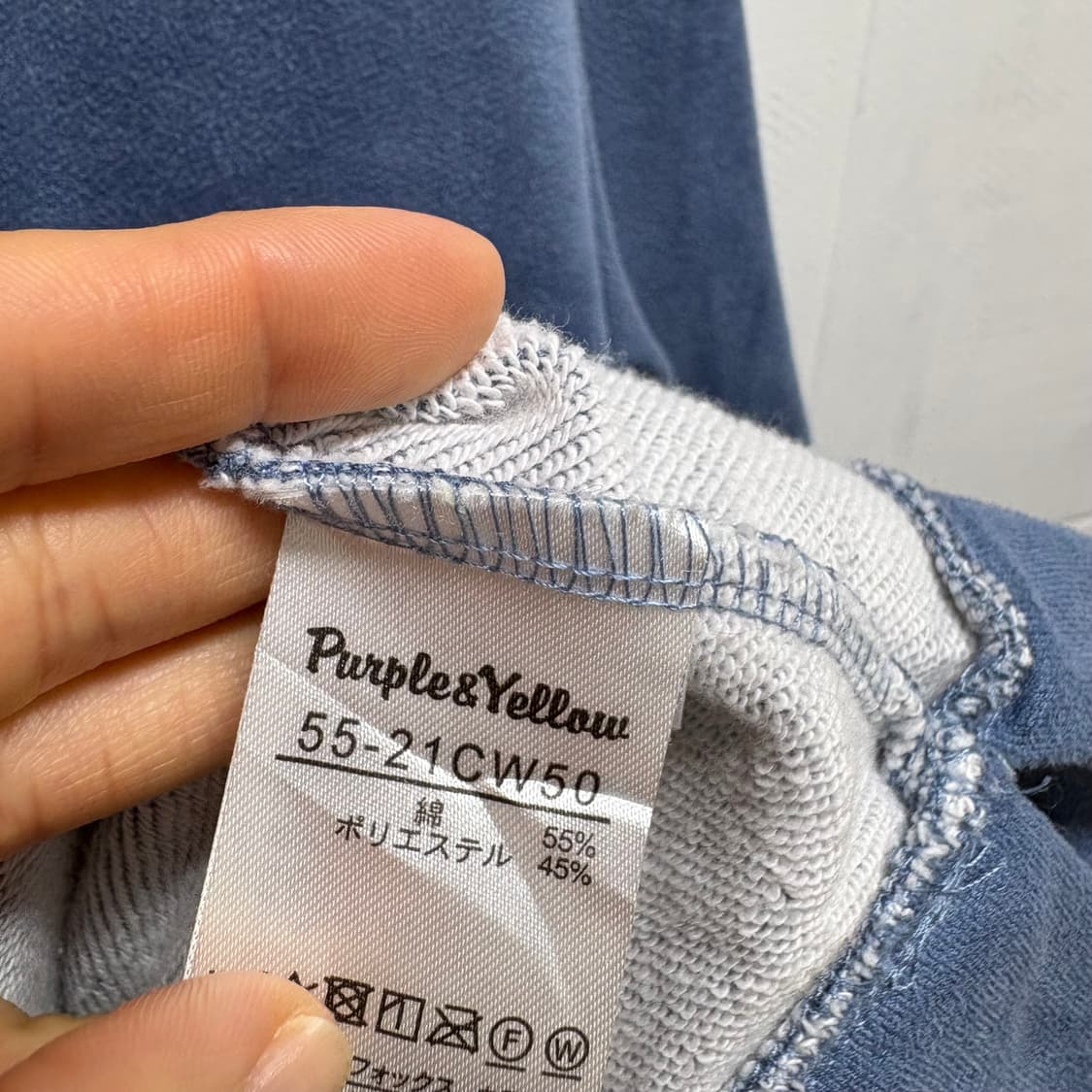 purple & yellow 하프 후드 티 JPN 상품이미지4